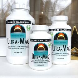 Ultra Mag Ультра Маг Магний с витамином В6, США, 60/120/240 таблеток