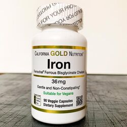 Ferrochel Iron Железо бисглицинат, 36 мг, США, 90 капсул