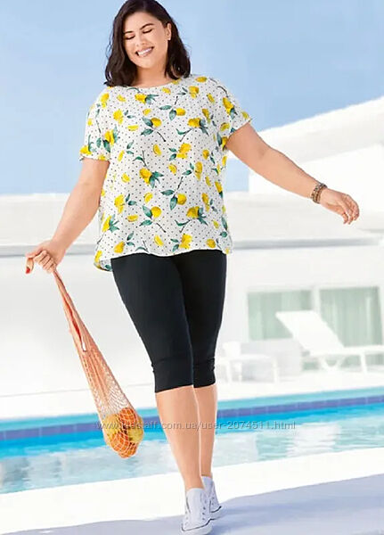 Капрі-легінси жіночі чорні esmara