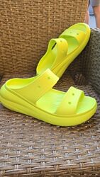Шлепки на платформе crocs crush w11-42/43-27/28cm