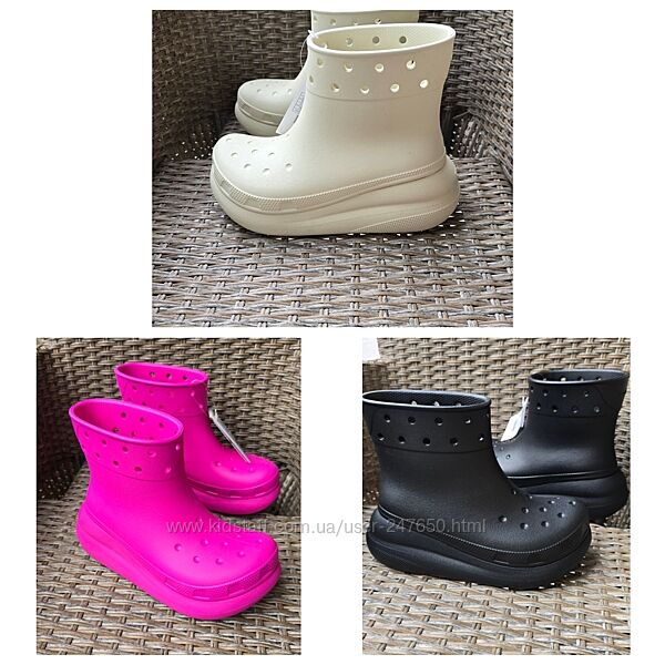 Чоботи гумові Crocs Crush Rain Boot 3 кольора