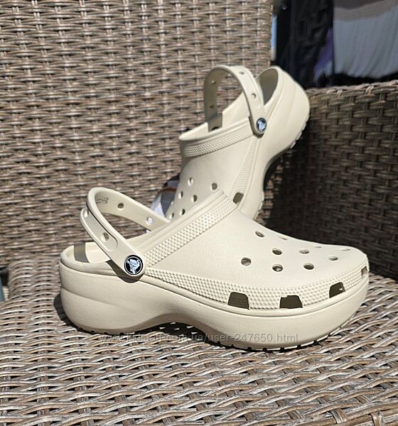 Сабо на платформе crocs classic  Platform  w8 w9