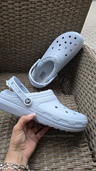 Сабо на хутрі crocs lined clog 