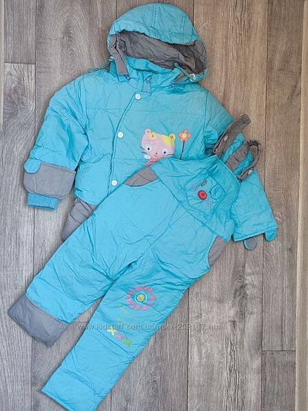 Костюм на пуху р. 98-104 до еврозима деми