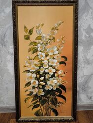 Картина букет жасмина 3875 см