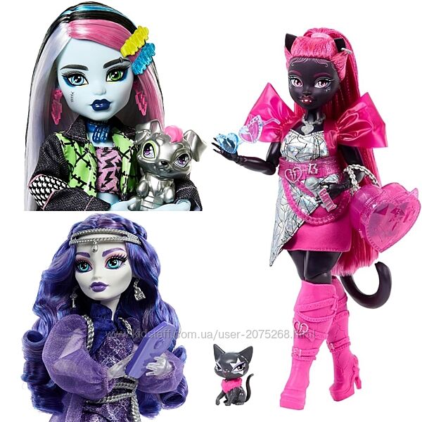 Лялька Monster High Lagoona, Catty Noir, Spectra, Frankie