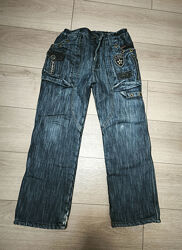 Джинсы на флисе, штаны спортивные теплые вместе