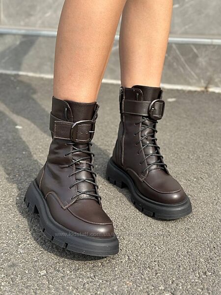Черевики жіночі шкіряні демі зима Артикул 4518 новинка 