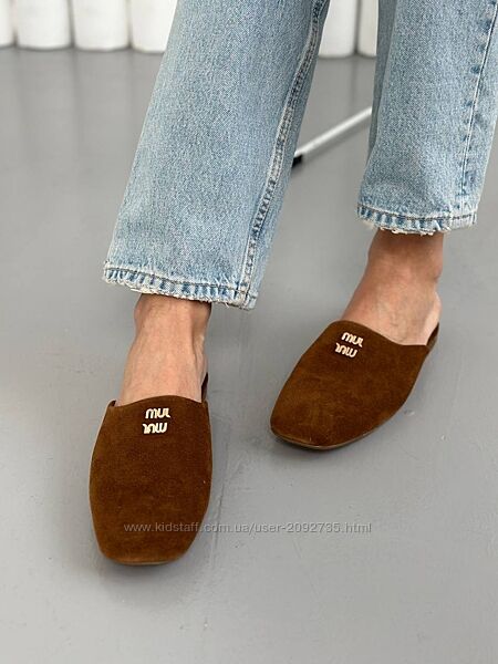 Мюлі жіночі натуральна замша Артикул  4432 новинка 
