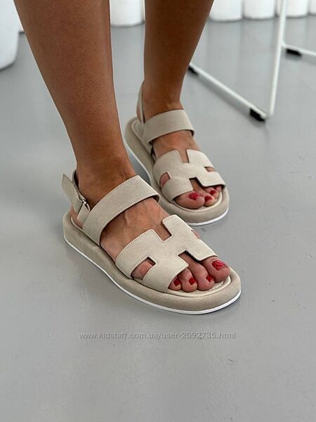 Босоніжки жіночі натуральна замша та шкіра Артикул 9429 Новинка 