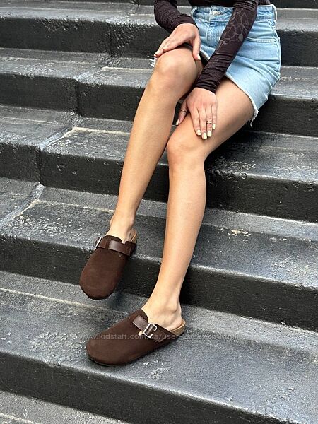 Сабо жіночі натуральна замша Артикул 9936 новинка