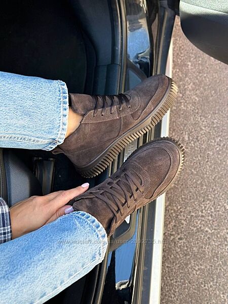 Черевики жіночі натуральна замша демі Артикул 4538 новинка