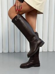 Чоботи труби жіночі натуральна замша шкіра демі зима Артикул 9803 новинка