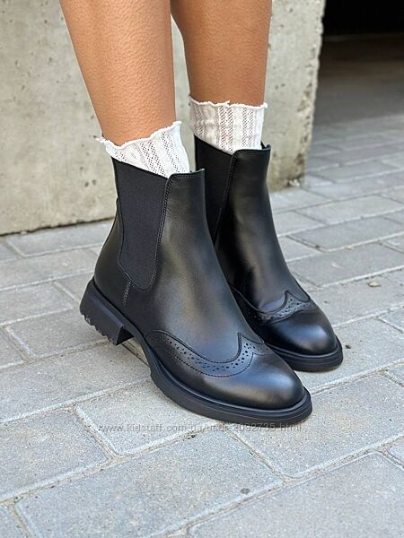 Челсі жіночі натуральна шкіра демі зима Артикул 1801 новинка 