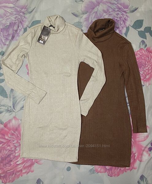 Сукня бежева та коричнева р. XS-S, S-M