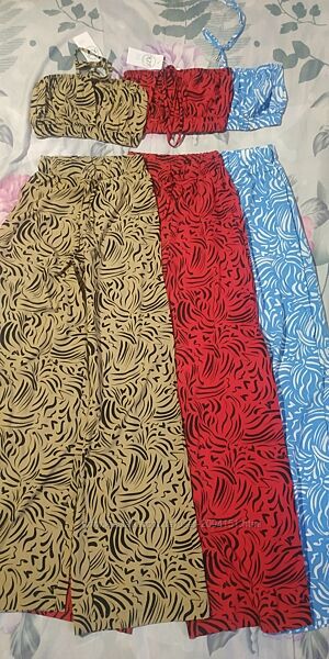 Легенький літній костюм, р. XS , топ та штани, 