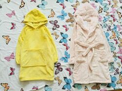 12-13 рок. Primark халат Гаррі Поттер і рожевий з люрексом. флісовий, махро