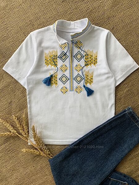 Футболка вишиванка для хлопчика, футболка вишита для хлопчика, 