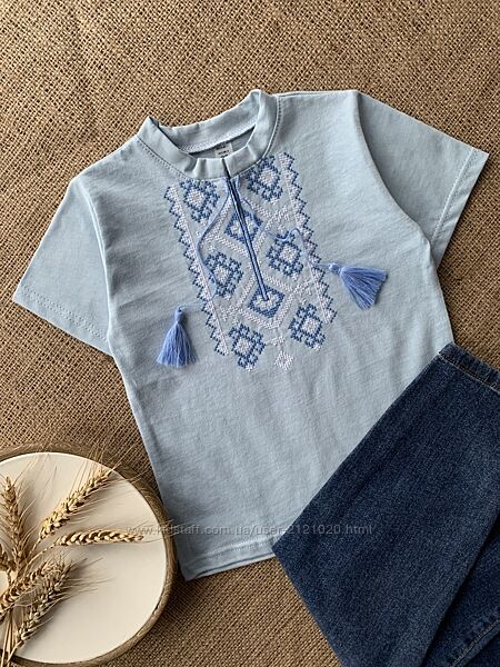 Футболка вишиванка для хлопчика, футболка вишита для хлопчика, 