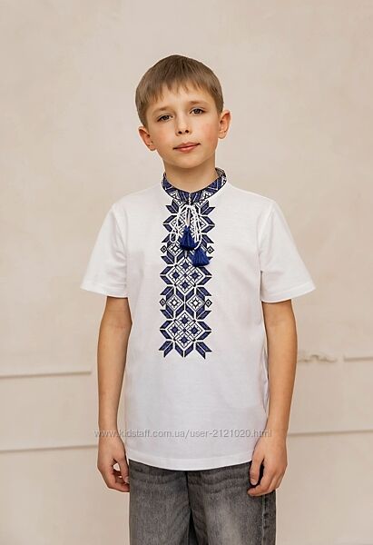 Футболка вишиванка для хлопчика, вишиванка для хлопчика короткий рукав, 