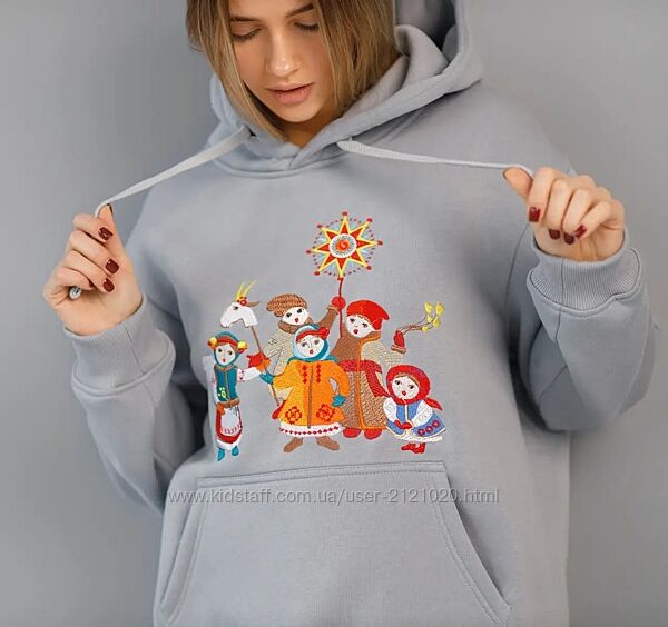 Худі жіночий вишитий різдвяний
