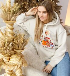 Худі жіночий вишитий різдвяний 