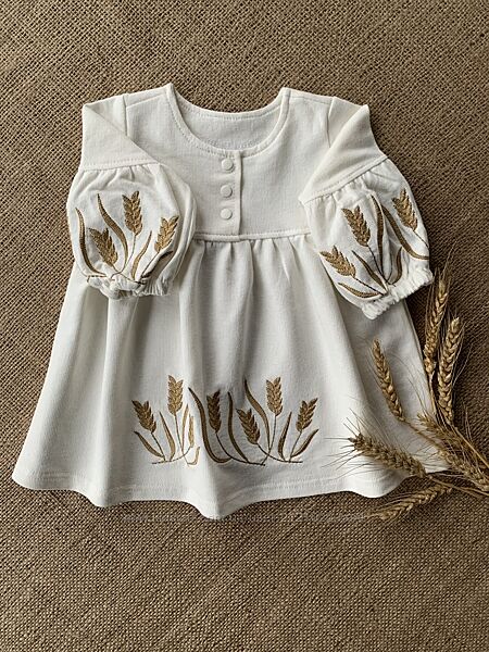 Сукня святкова вишита дитяча для хрещення