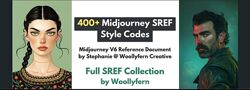 Woollyfern Creative Коллекция 400 стилей Midjourney 2025