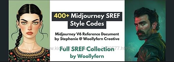 Woollyfern Creative Коллекция 400 стилей Midjourney 2025