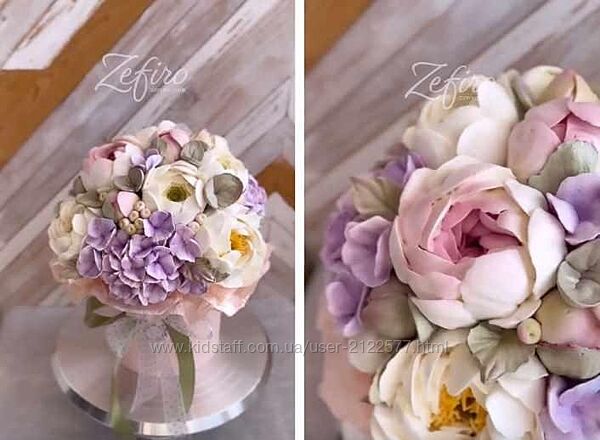 Александра Попова Зефирные цветы. Обучающий канал Идеальный зефирный букет
