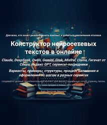 Дмитрий Зверев Конструктор нейросетевых текстов в онлайне 2025