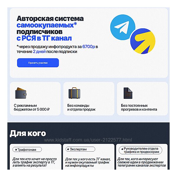 Евгений Тохтаров Система самоокупаемых подписчиков с РСЯ в ТГ канал