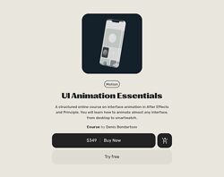 Motion Design School UI Animation Essentials 2019