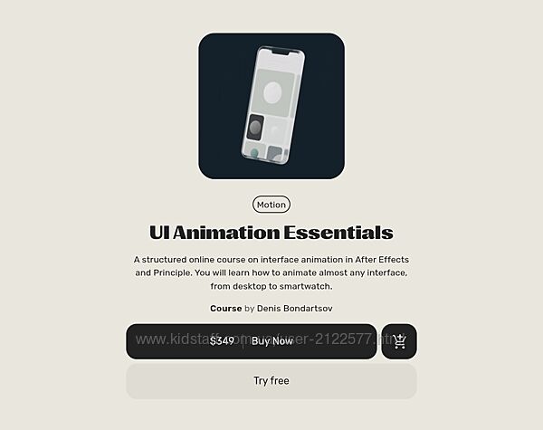 Motion Design School UI Animation Essentials 2019
