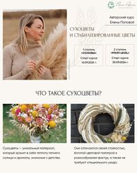 Елена Попова Интерьерная флористика и сухоцветы. 2 ступень Profi Level 2024