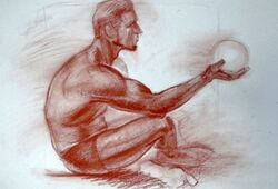 kalachevaschool Портрет гипсовой головы Дарья Остапенко