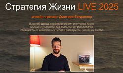 Дмитрий Богданов Стратегия Жизни LIVE 2025. Тариф Стандарт