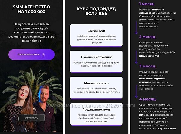 Семен Кольт, Анжела Петкова Маркетинг агентство на 1 000 000 