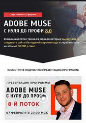 Владимир Гынгазов Adobe Muse с Нуля до Профи 3.0 Тариф VIP