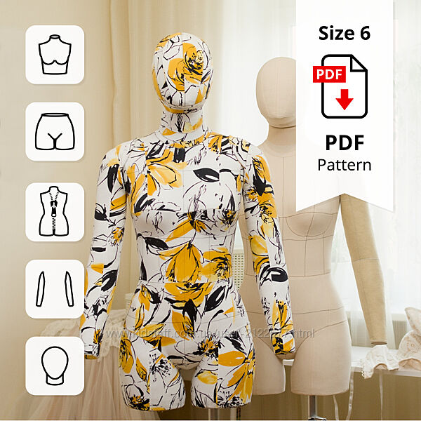 Bettersew Универсальный манекен для пошива и демонстрации одежды. Размер 6