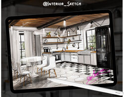 Ольга Каминская Базовый интерьер на iPad с нуля  2025