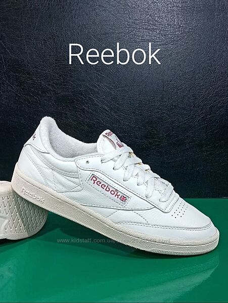 Кожаные женские кроссовки Reebok Club C 85 Vintage ´Chalk Rose Оригинал