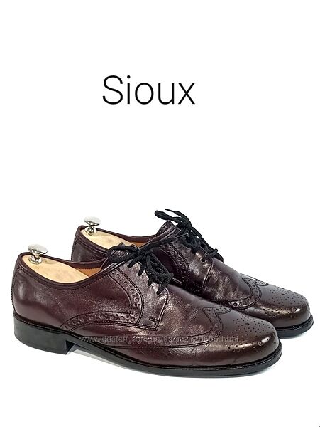 Кожаные туфли броги оксфорды Sioux Оригинал