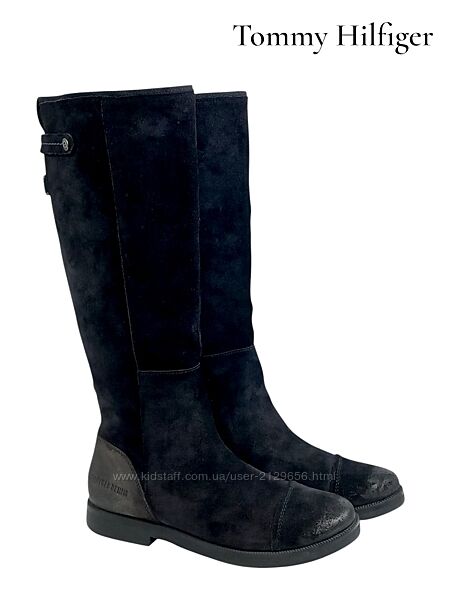 Кожаные женские сапоги Tommy Hilfiger Оригинал