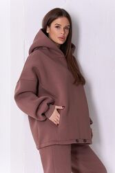 Утеплене вільне худі