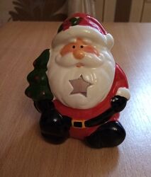 Подсвечник Санта Клаус, підсвічник новорічний, декор для дома