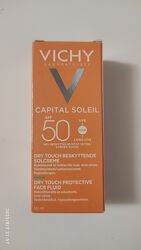 Матуюча спф емульсія для обличчя vichy capital soleil spf 50 dry touch