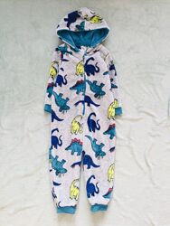 3-4 рок. Primark Флісовий кігурумі Динозаври . Супер - тепла піжама . мяке