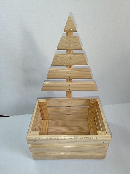 Еко ящик ялинка деревяний ящик дерев´яна ялинка
