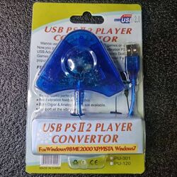Адаптер, переходник usb на ps2, переходник контроллеров playstation 2 и 1 н